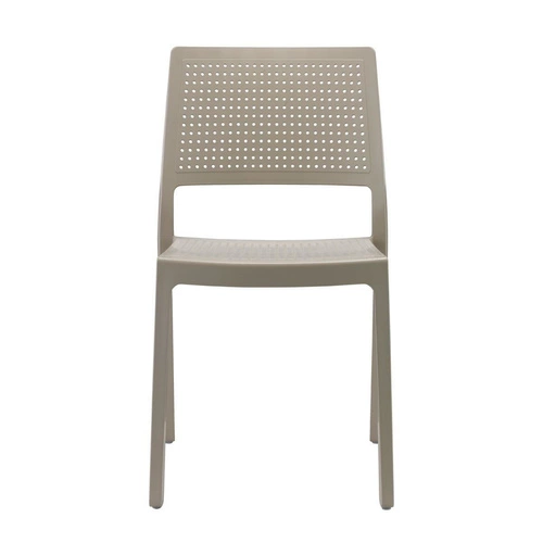 Zahradní židle Emi béžová z plastu SCAB Design stohovatelná snadné čištění