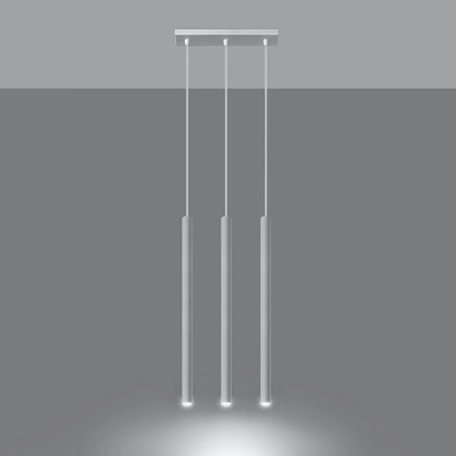 Závěsné svítidlo Pastelo 3 bílé moderní nad stůl a kuchyňský ostrůvek do kuchyně a jídelny