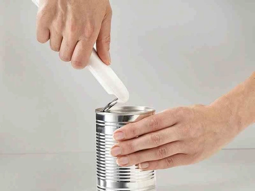 JJ - otvírák na konzervy CanDo Plus bílý/šedý