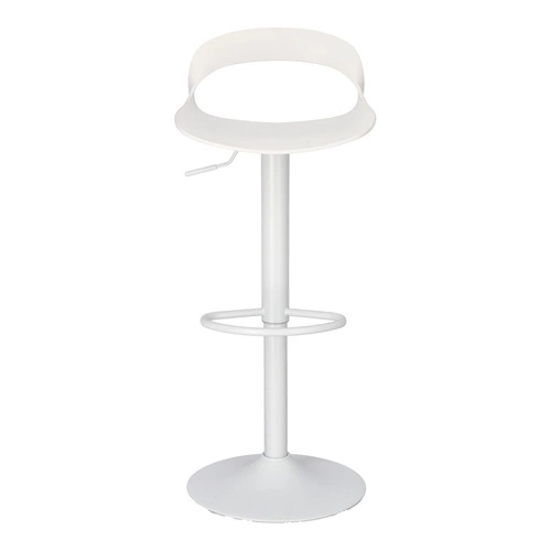 Barová židle s opěrkou Nest Simplet bílá moderní do kuchyně, na ostrůvek nebo bar