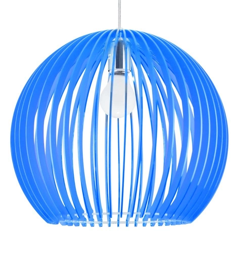 Závěsná lampa Haga 1x60W E27 36x36x110 modrá