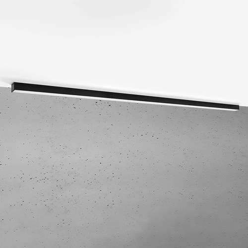 Stropní LED svítidlo PINNE 200 černé moderní do obýváku a kanceláře minimalistické 3000K