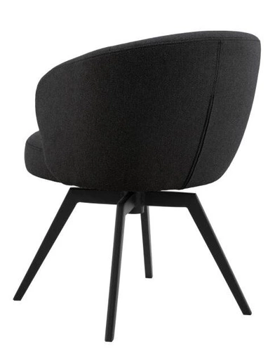 Otočená jídelní židle Darlene Actona čalouněná antracitová moderní skandinávská