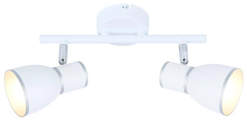 Stropní svítidlo Fido 2x40W E14 bílé+chromové