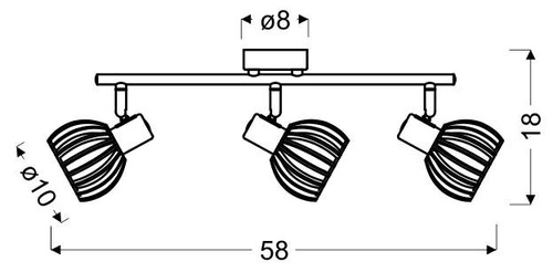 Moderní stropní lampa Atarri bílá s dřevem, nastavitelná, 3bodová do obýváku