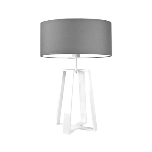 Noční lampička do ložnice Thor moderní šedá s kovovým stínidlem, LYSNE 61 cm