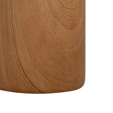 Hnědá keramická váza boho 20 cm dekorativní do obývacího pokoje