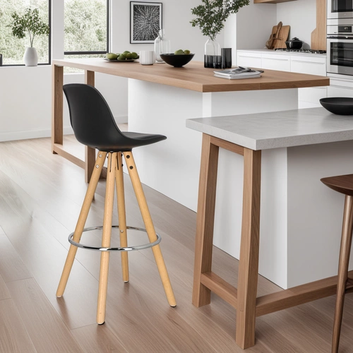 Židle barová Nord černá