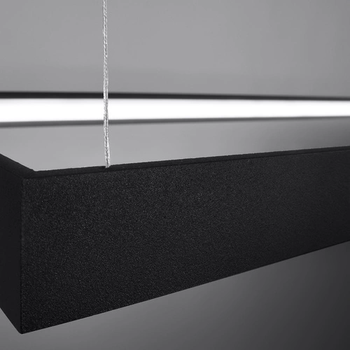 LED lustr Tuula L černý moderní industriální do obýváku a jídelny 40x130 cm