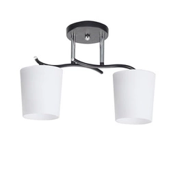 Esnyr stropní svítidlo chrom+černá 2x40 E27 difuzor bílý