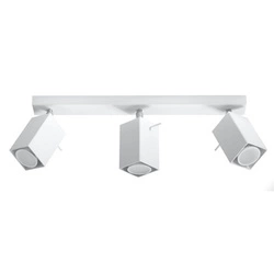 Stropní svítidlo MERIDA 3 bílá moderní kovová do obýváku, kuchyně nebo ložnice