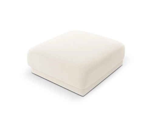 Puf Miley sametový béžový čtvercový 90x90 cm moderní do obýváku a ložnice