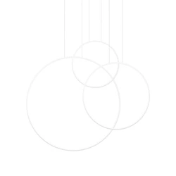 Závěsné LED svítidlo RIO 3 bílé, tříbodové nad jídelní stůl, moderní