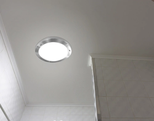 Stropní svítidlo Aquila kulaté moderní skleněné IP44 do koupelny a kuchyně 31 cm