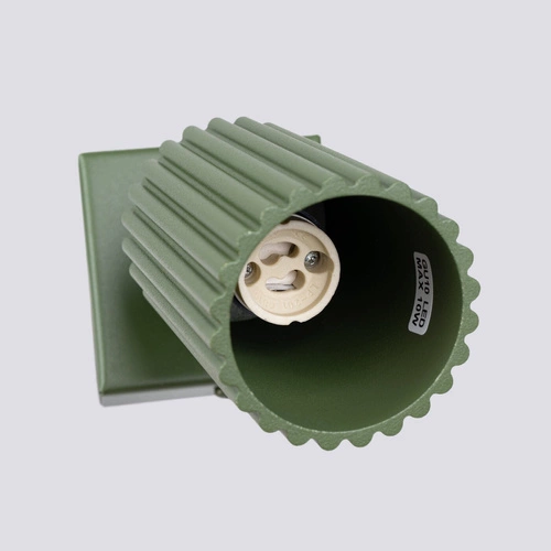 Moderní nástěnné svítidlo Karbon olivově zelené hliníkové s pohyblivým stínidlem do obývacího pokoje SOLLUX