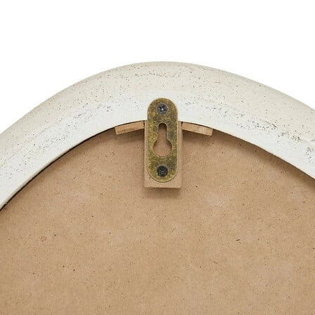 Zrcadlo Chesni oválná kapka v bílem rámu do předsíně 60x47 cm