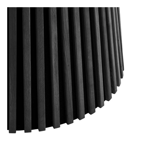 Jídelní kulatý stůl Osaka 140 cm černý dub moderní na jedné noze