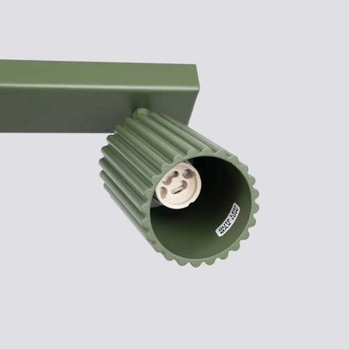 Stropní svítidlo KARBON 4L olivově zelené minimalistické do obýváku a ložnice