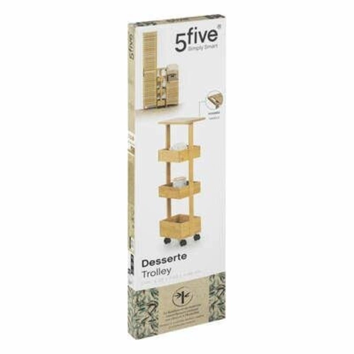 Bambusový vozík se 3 policemi