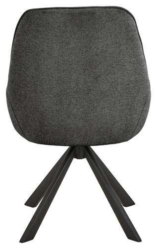 Čalouněná otočná jídelní a obývací židle Carlton černá Actona