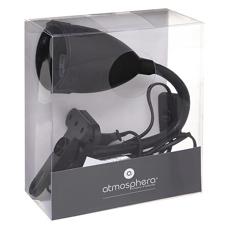 Noční lampička s klipem Sily Atmosphera hnědá moderní nastavitelná na stůl i do ložnice