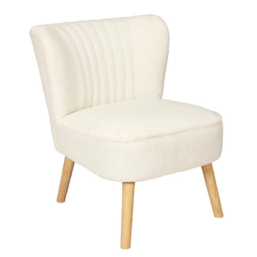 Křeslo Erika white boucle