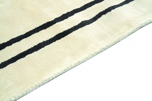 Moderní viskózový koberec Venezia Pearl 200x300 béžový do obývacího pokoje a ložnice ručně tkaný