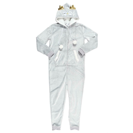 Onesie Owl šedý overal velikost M