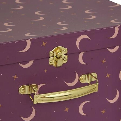 Sada 3 barevných dekoračních krabic Bella z kartonu do dětského pokoje