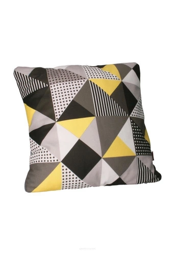 Dekorační sametový antialergenní polštář MELANGE SUN do obýváku 40x40 cm Intesi