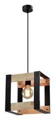 Závěsná lampa Varna černá 1x40W E27 stínidlo černé