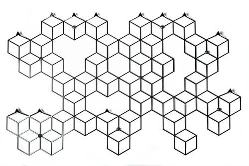 Moderní kovový nástěnný věšák Stiga XL Black do předsíně černý Polyhedra 97 cm