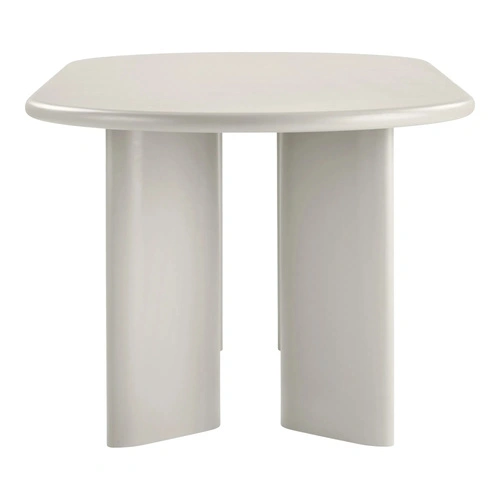 Stůl Nagano béžový oválný do jídelny 100x220 cm moderní