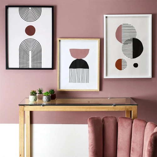 Dekorativní obraz Art-deco Intesi 60x45 cm do obýváku v dřevěném rámu MDF