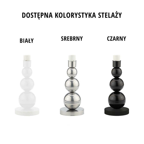 Noční lampička HONOLULU moderní s červeným stínidlem do ložnice a obýváku LYSNE 41 cm