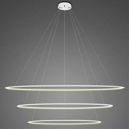 Led kruhy závěsná lampa č. 3 230 cm 3K bílá 