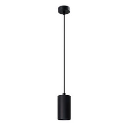 Závěsná lampa Tubo černá 1x25W GU10 difuzor 10cm černá
