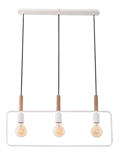 Závěsná lampa Frame 3x60W E27 bílá