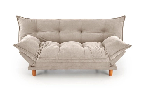 Rozkládací dvoumístná pohovka Judson béžová skandinávská s funkcí spaní do obýváku