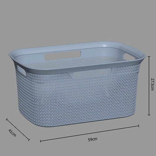 Koš na prádlo 45l Scandi šedý moderní do koupelny z plastu 5five