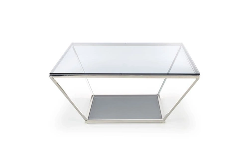 Konferenční stolek Fabio skleněný čtvercový kouřový 100x100 cm moderní do obýváku Intesi