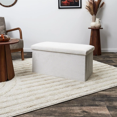 Taburet Skládací box Medford bílý