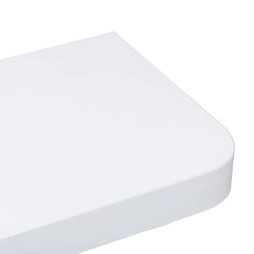 Bílá nástěnná police Fixy 60 cm zaoblená MDF moderní do obýváku a ložnice 5five