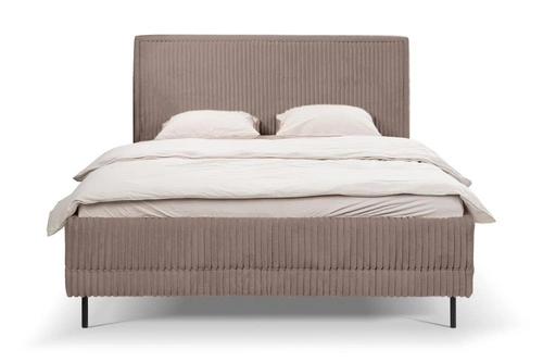 Čalouněná postel Foggy 160x200 béžová s úložným prostorem moderní do ložnice