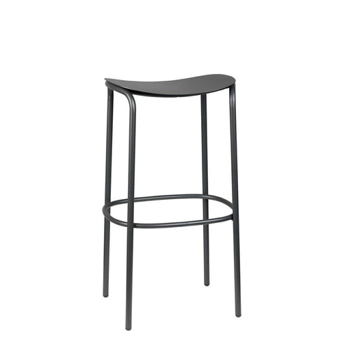 Kovová barová stolička bez opěradla Trick 75 cm černá moderní do kuchyně a na zahradu SCAB Design