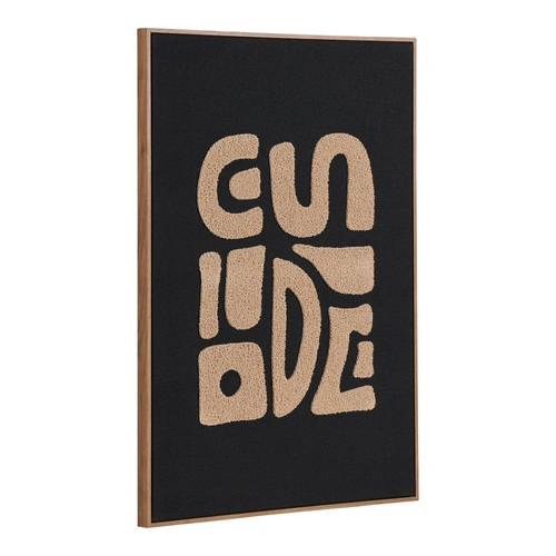 Dekorační obraz Tine boho béžovo‑černý 50x70 cm do obývacího pokoje