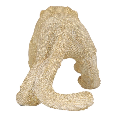 Dekorační soška zlatá pantera 15 cm Atmosphera glamour na komodu do obýváku