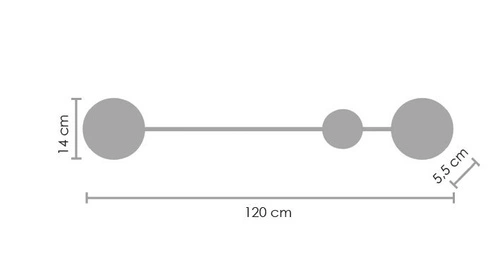 Moderní LED nástěnné svítidlo CLEX Step into Design černé 120 cm do obýváku a ložnice