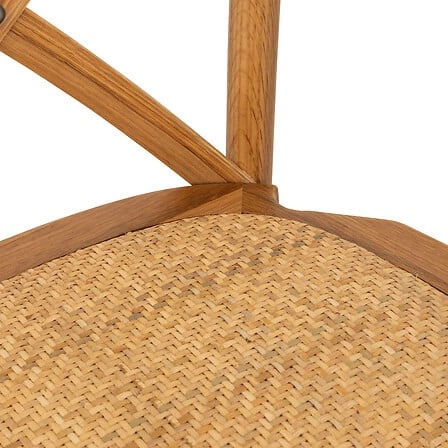 Dřevěný barový stoliček s opěrkou Isak Atmosphera do kuchyně a jídelny skandinávský dub