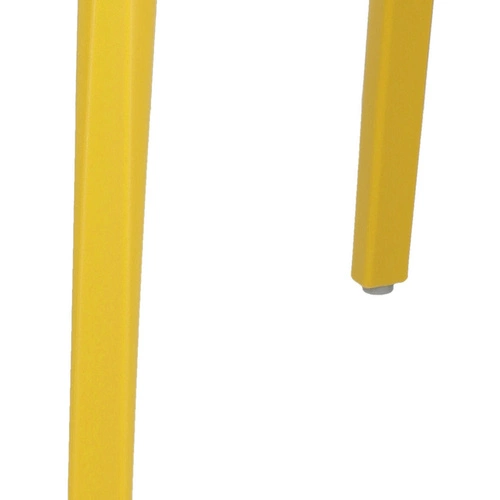 Zahradní žlutá stohovatelná židle z plastu Ginevra moderní na zahradu a terasu SCAB Design